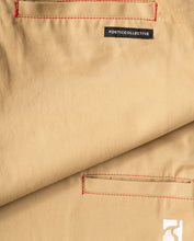 Load image into Gallery viewer, Poetic Painter Pants - Khaki/Red Stitch
