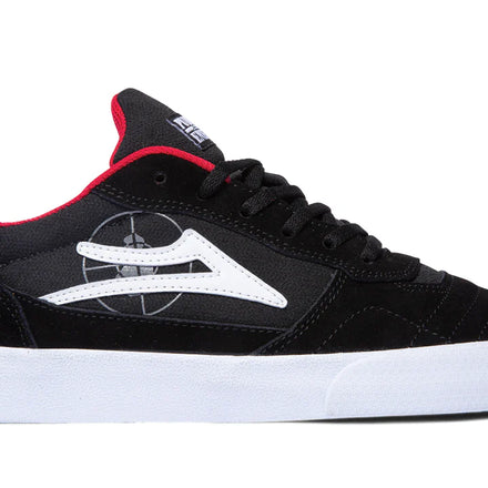 Lakai x Public Enemy Cambridge Skate Shoes - Black/Red Suede