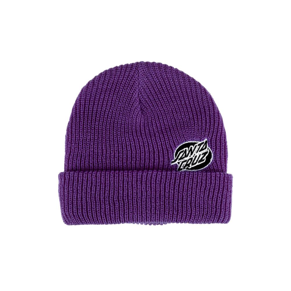 Santa Cruz Beanie Mono Lined Oval Dot Beanie Grape