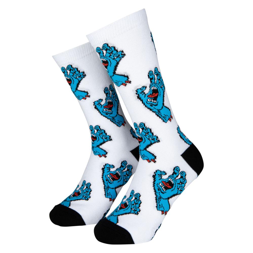 Santa Cruz Socks Multi Hand Sock (2 Pack) White & Black