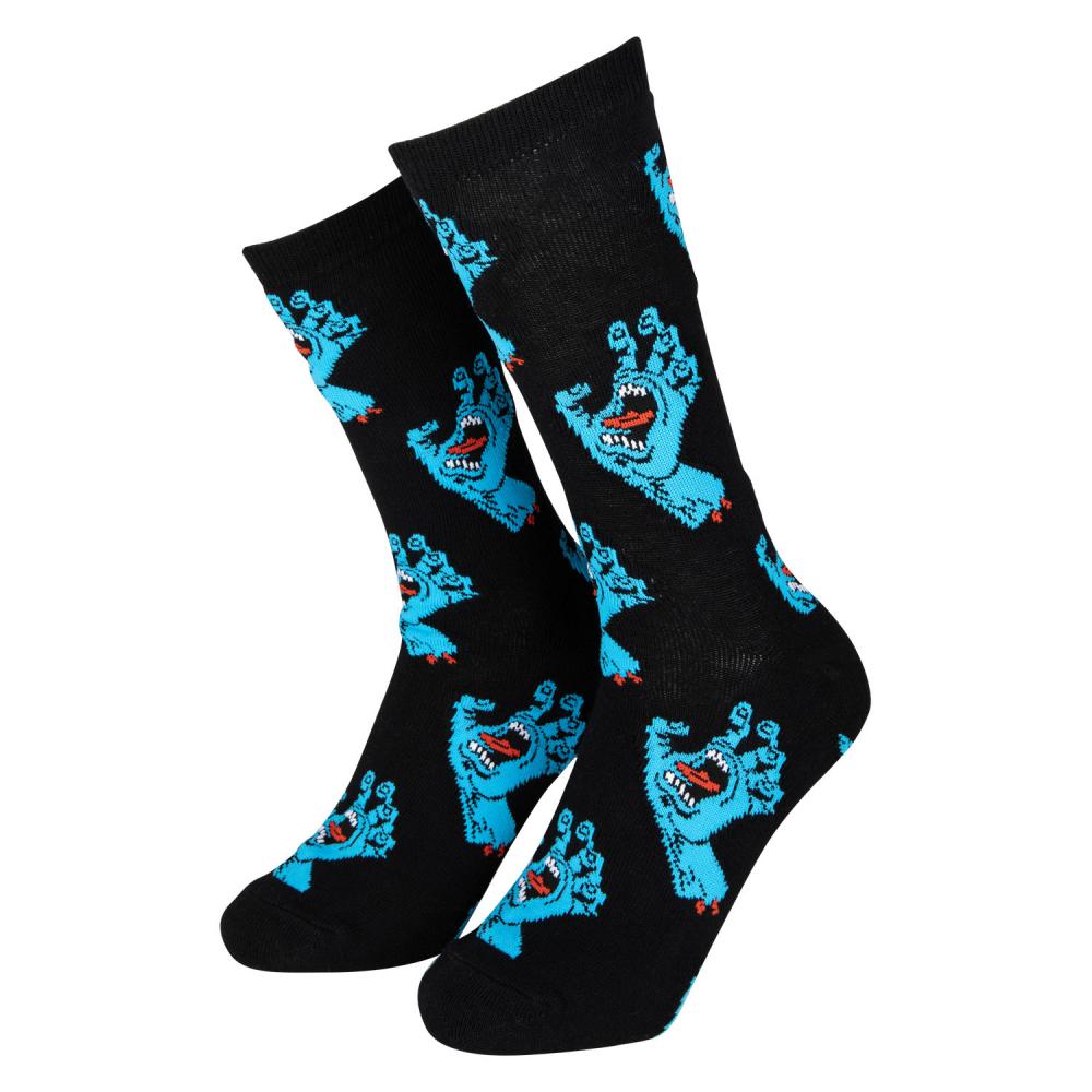 Santa Cruz Socks Multi Hand Sock (2 Pack) White & Black