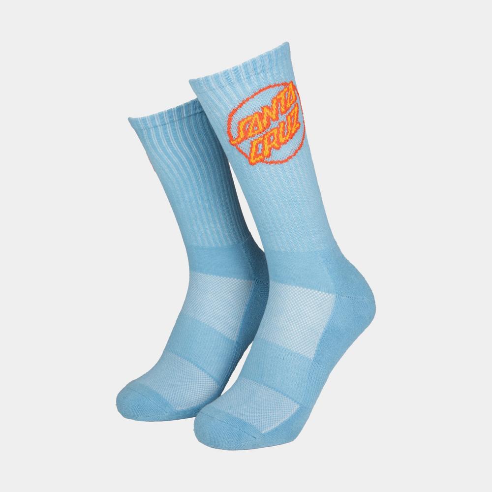 Santa Cruz Socks Partial Dot Sock (2 Pack) Pacific Blue & Black