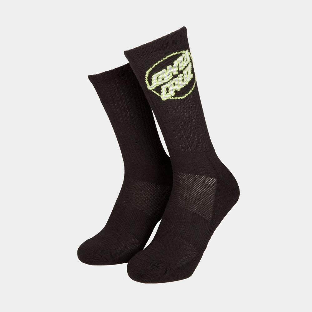 Santa Cruz Socks Partial Dot Sock (2 Pack) Pacific Blue & Black