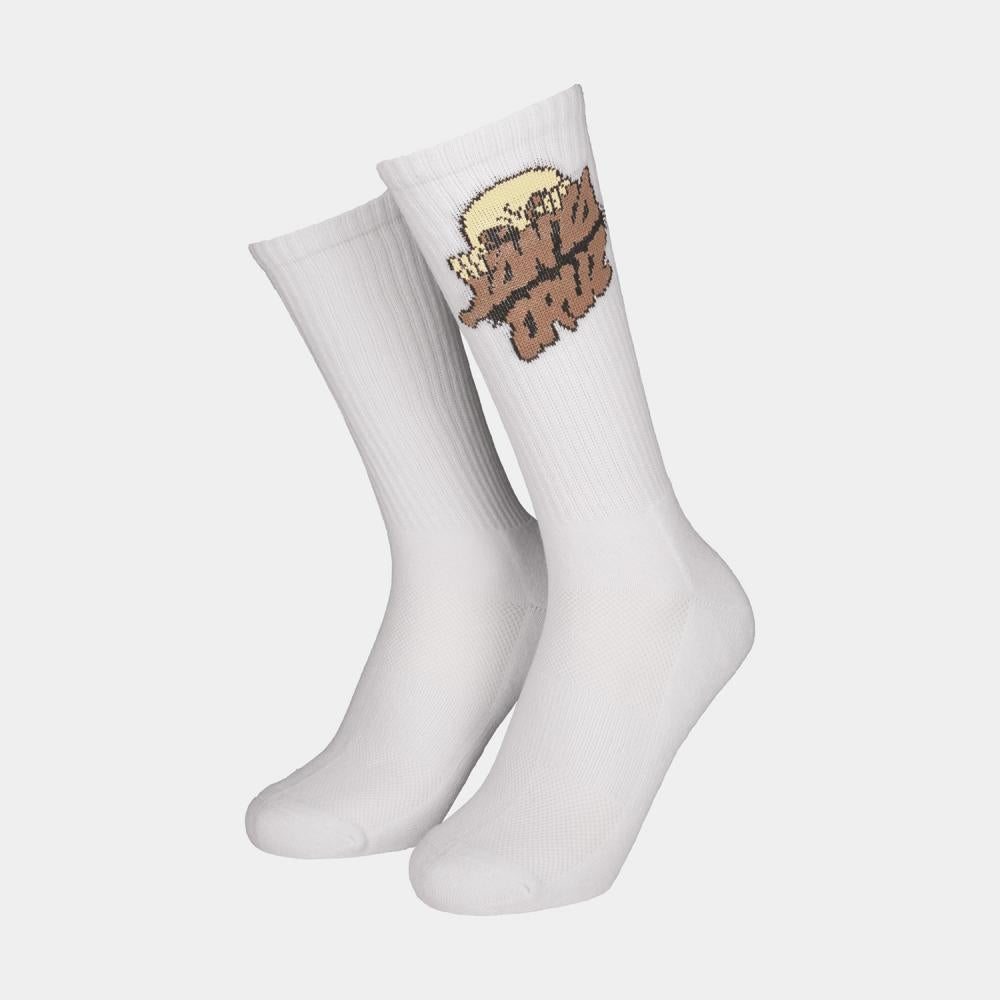 Santa Cruz Socks Knibbs Alien Stacked Strip White