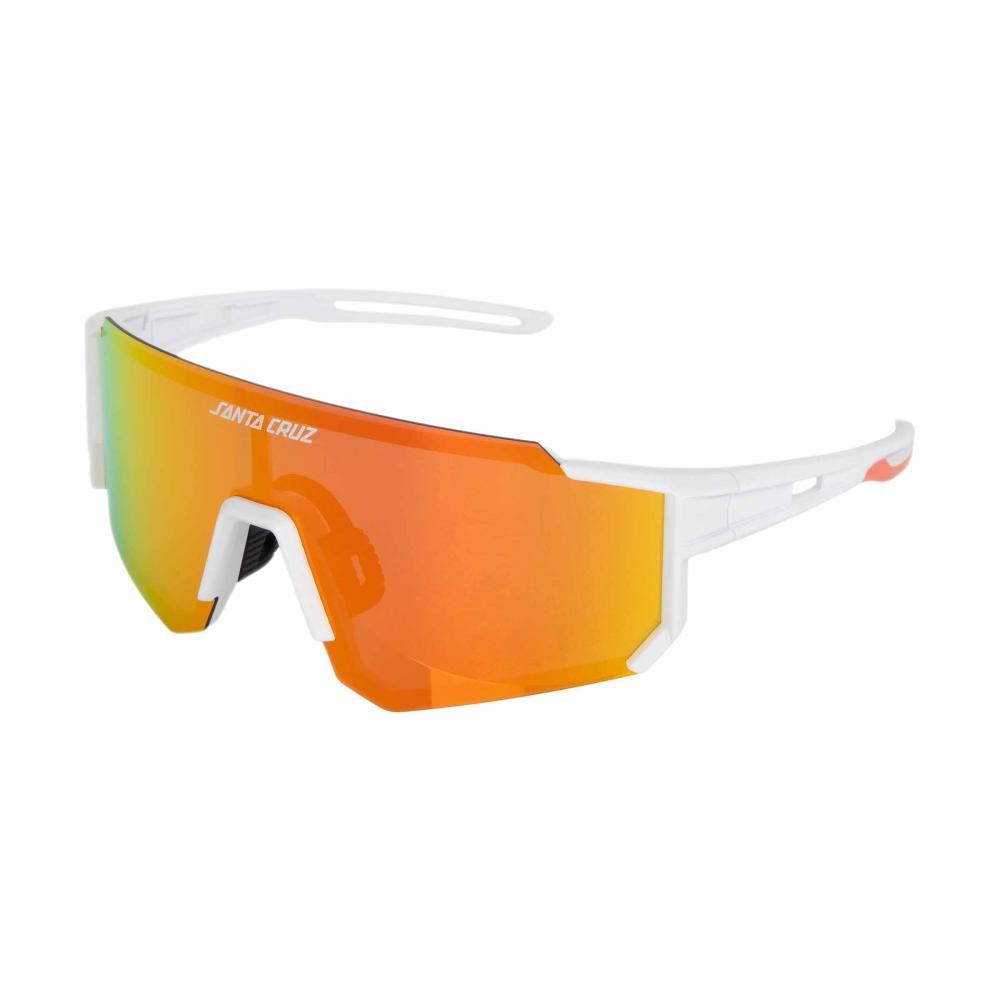 Santa Cruz Strip Racer Sunglasses - White Orange/Red
