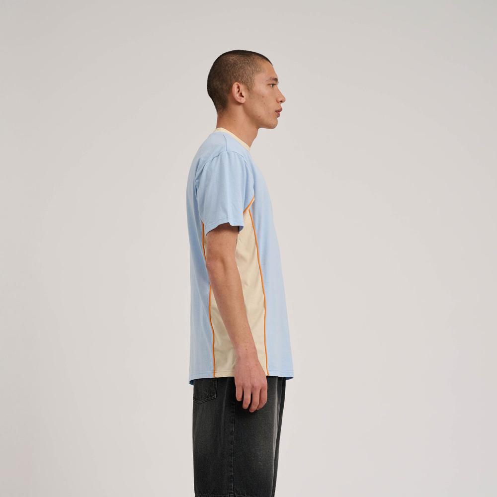Santa Cruz T-Shirt Strip Racer T-Shirt Fresh Blue/Blond Wood