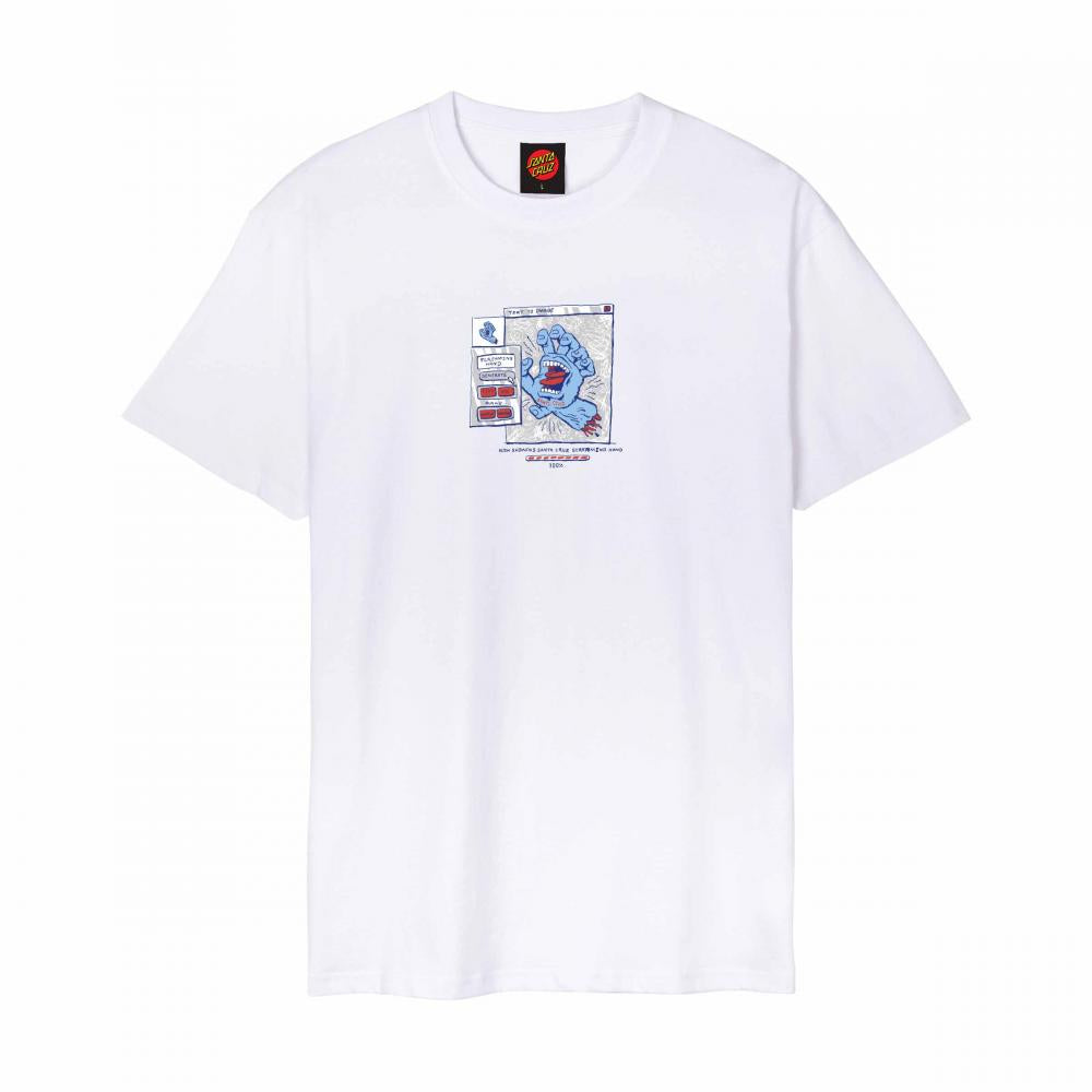 Santa Cruz T-Shirt Artificial Hand Front T-Shirt White