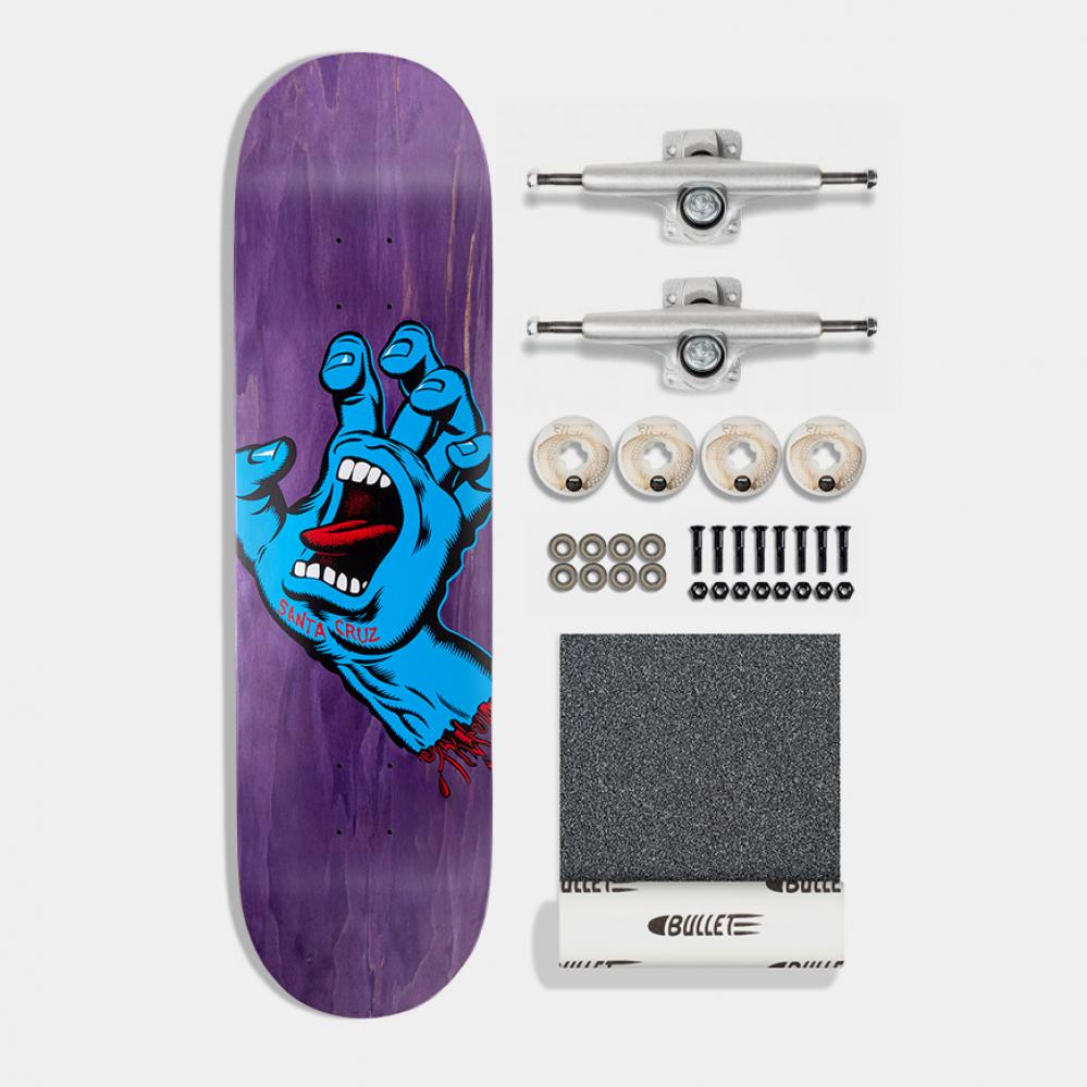 Santa Cruz Complete Kit Screaming Hand, Bullet & Ricta Purple 8.375"