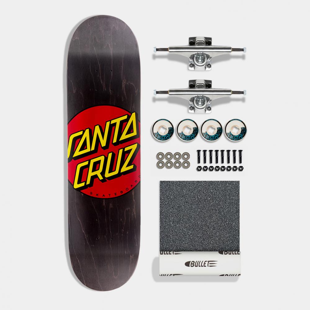 Santa Cruz Complete Kit Classic Dot with Krux & OJ Elite Black 8.25