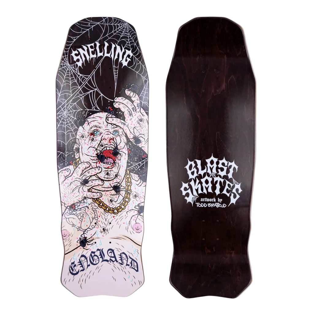 Blast Skates Snellings Spiders Skateboard Deck 10"