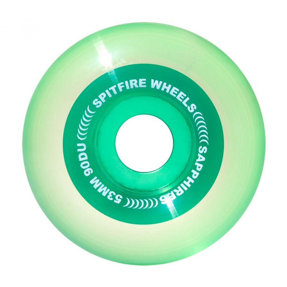 Spitfire Wheels Sapphire 90du - Outer Core Green 53mm