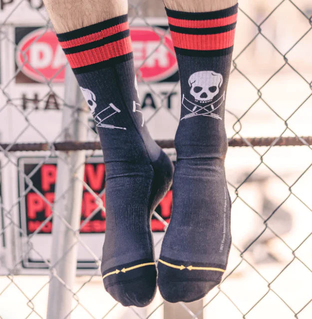 Merge4 Jackass Skulls Tall Socks