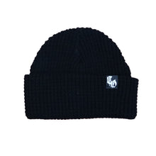 Load image into Gallery viewer, C.O.S.S AW24 Waffle Knit Beanie Black
