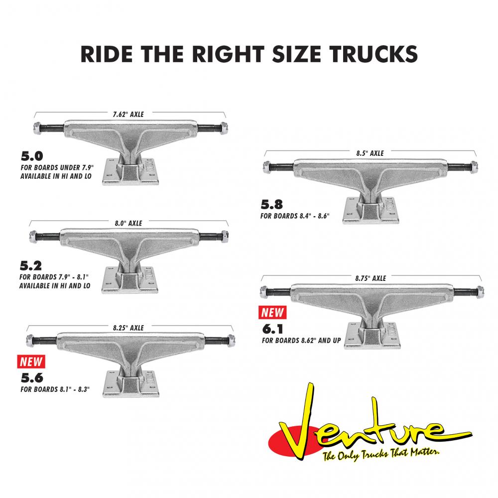 Venture Team V-Forged Trucks Polished Pair (Polished) - 5.2HI