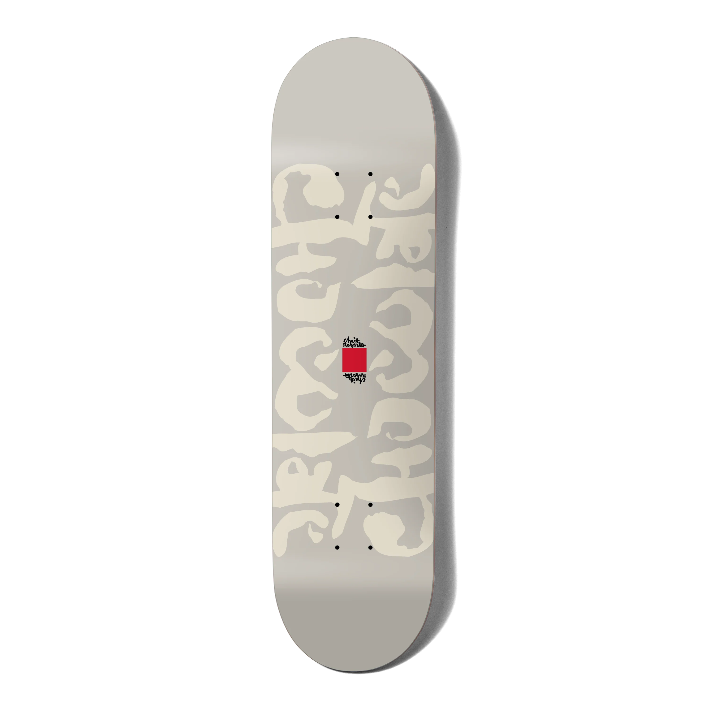 Chocolate Skateboard Deck Ink blot Cream Chris Roberts Twin 8.5"