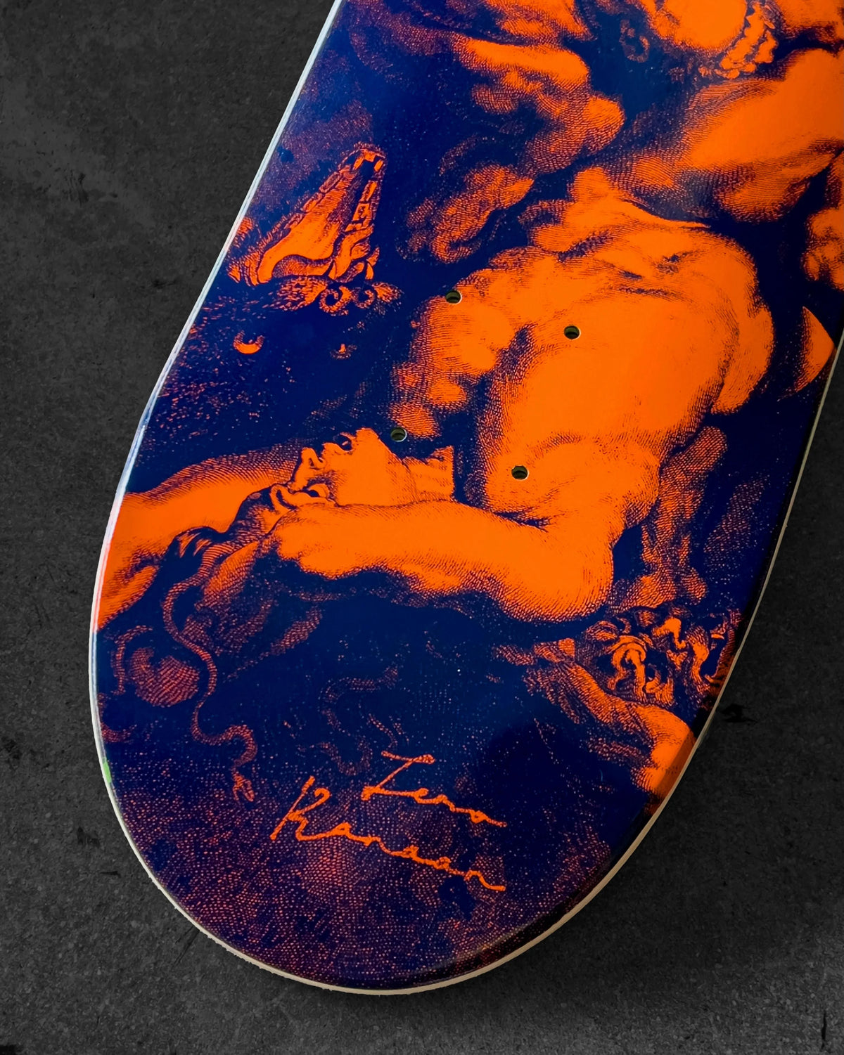Zero Skateboard Deck Renaissance Kanaan Dern 8.25" - Orange