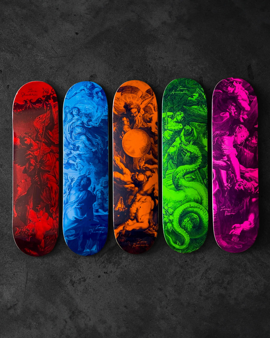 Zero Skateboard Deck Renaissance Kanaan Dern 8.25" - Orange