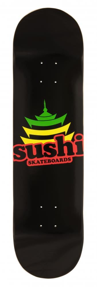 Sushi Pagoda Logo Deck Black 8.125