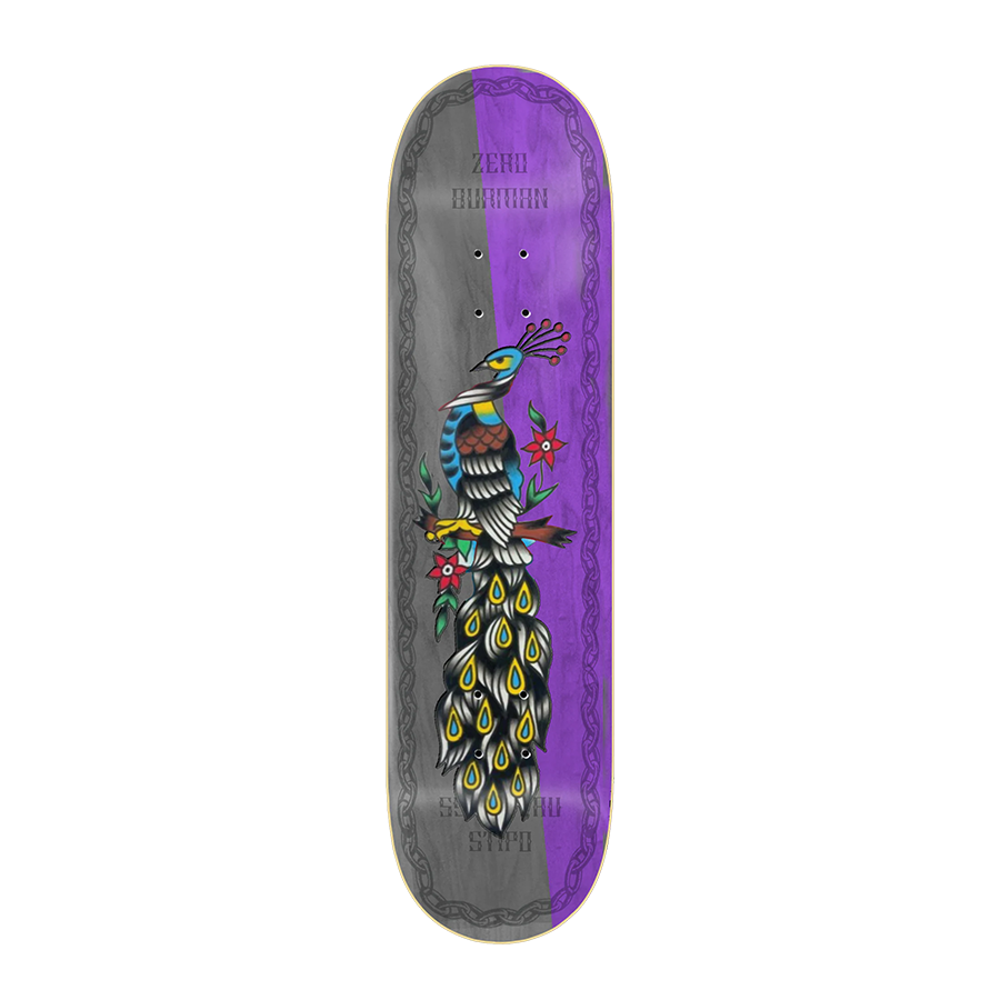 Zero Skateboard Deck Nik Stipo Dane Burman 8.25"