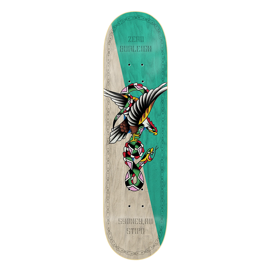 Zero Skateboard Deck Nik Stipo Brandon Burleigh 8.5"