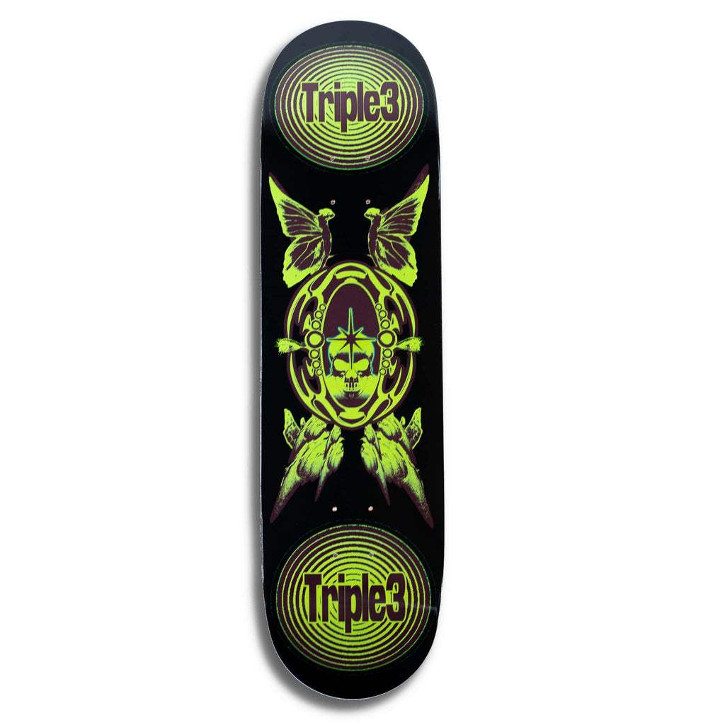 Triple 3 Grimey Skull 8.50" Skate Deck