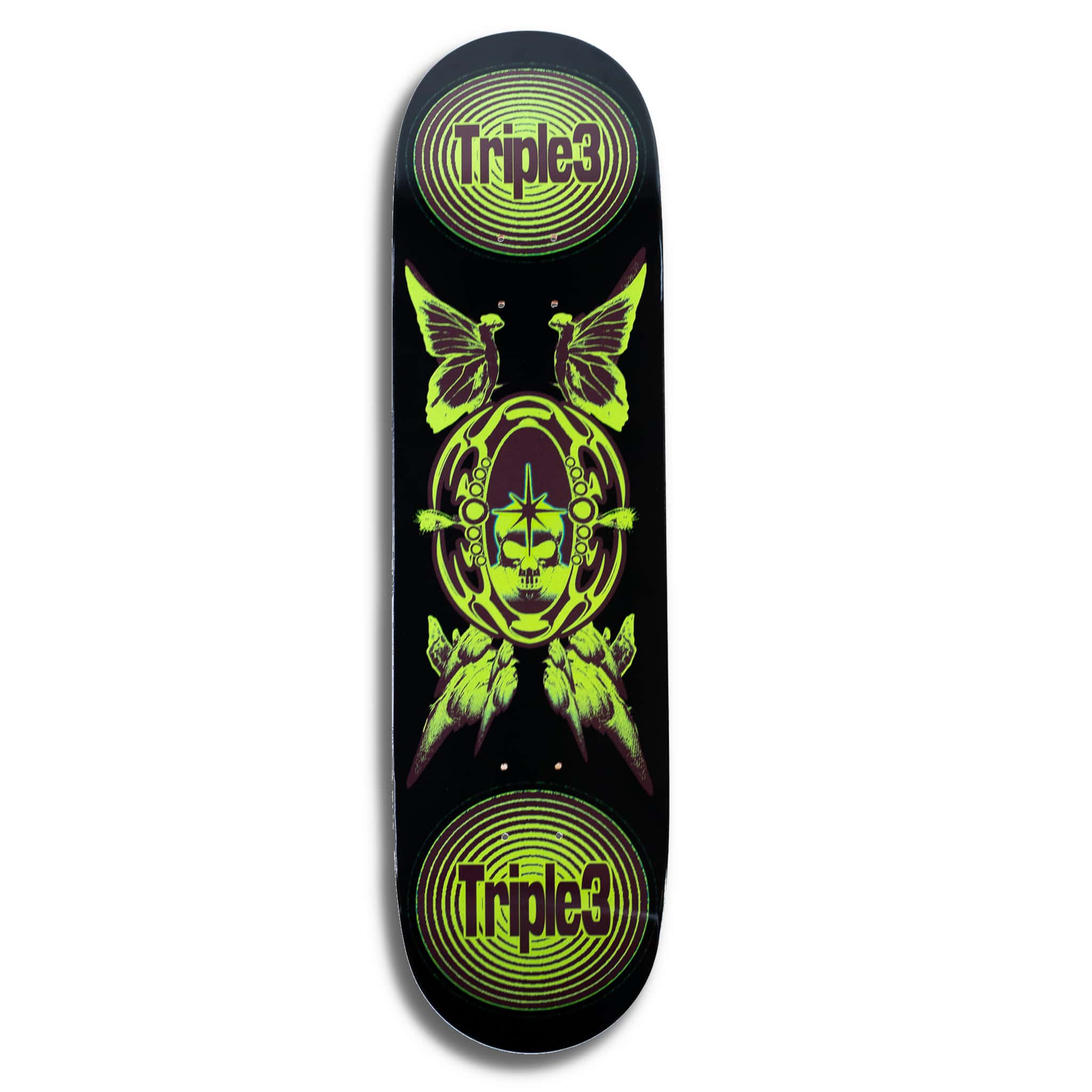 Triple 3 Grimey Skull 8.50" Skate Deck