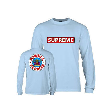 Powell-Peralta™ Supreme Longsleeve Tee Light Blue