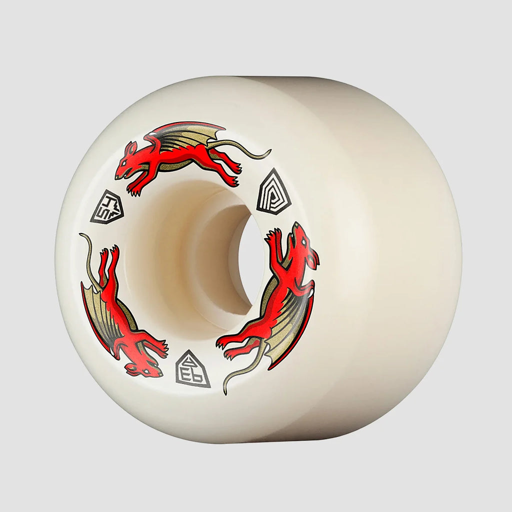Powell Peralta Dragons 93A V7 Symmetrical Wheels 54mm - White