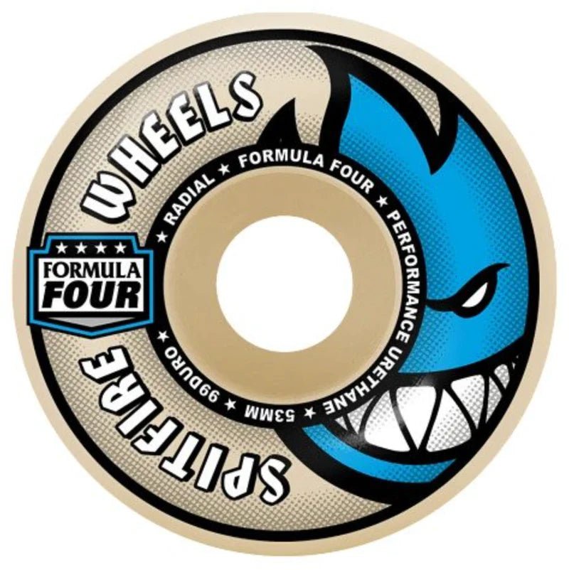 Spitfire Formula Four 99 Radial Wheels 54mm Natural