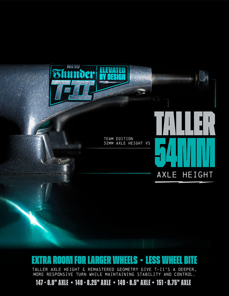 Thunder T-II Polished Trucks (Pair) - Silver