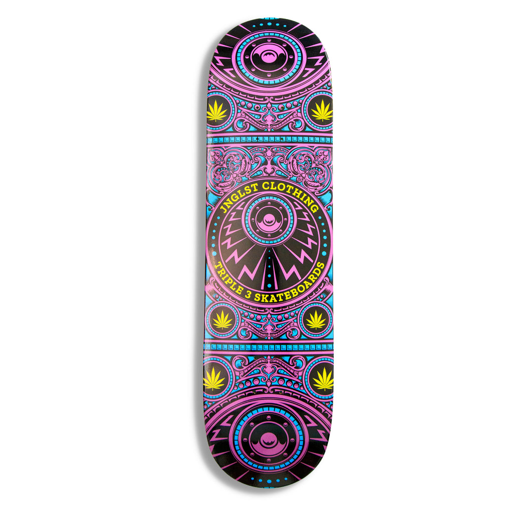 Triple 3 Purple Skate Life 8.50" Skate Deck