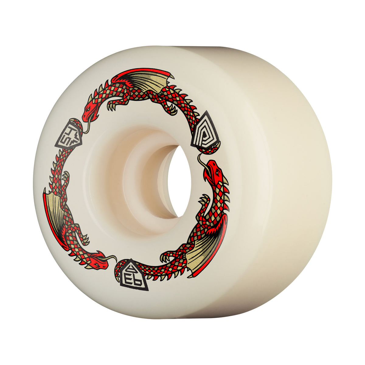 Powell Peralta Dragons 93A V7 Symmetrical Wheels 54mm - White