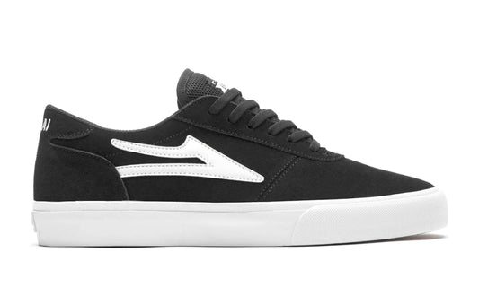 Lakai Manchester Skate Shoes - Black/White Suede