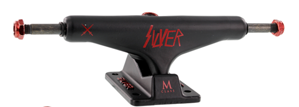 SILVER M-CLS SLAYER RED SKATEBOARD TRUCK (8.25)
