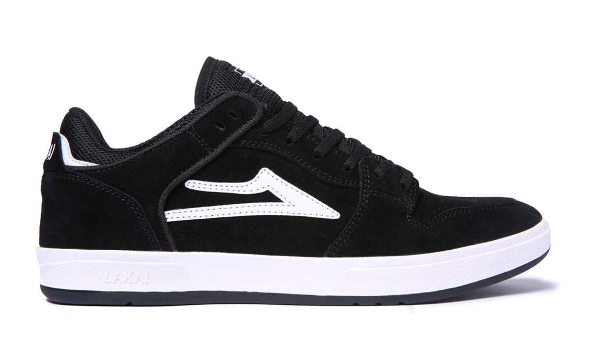 Lakai Telford Low Black White Suede